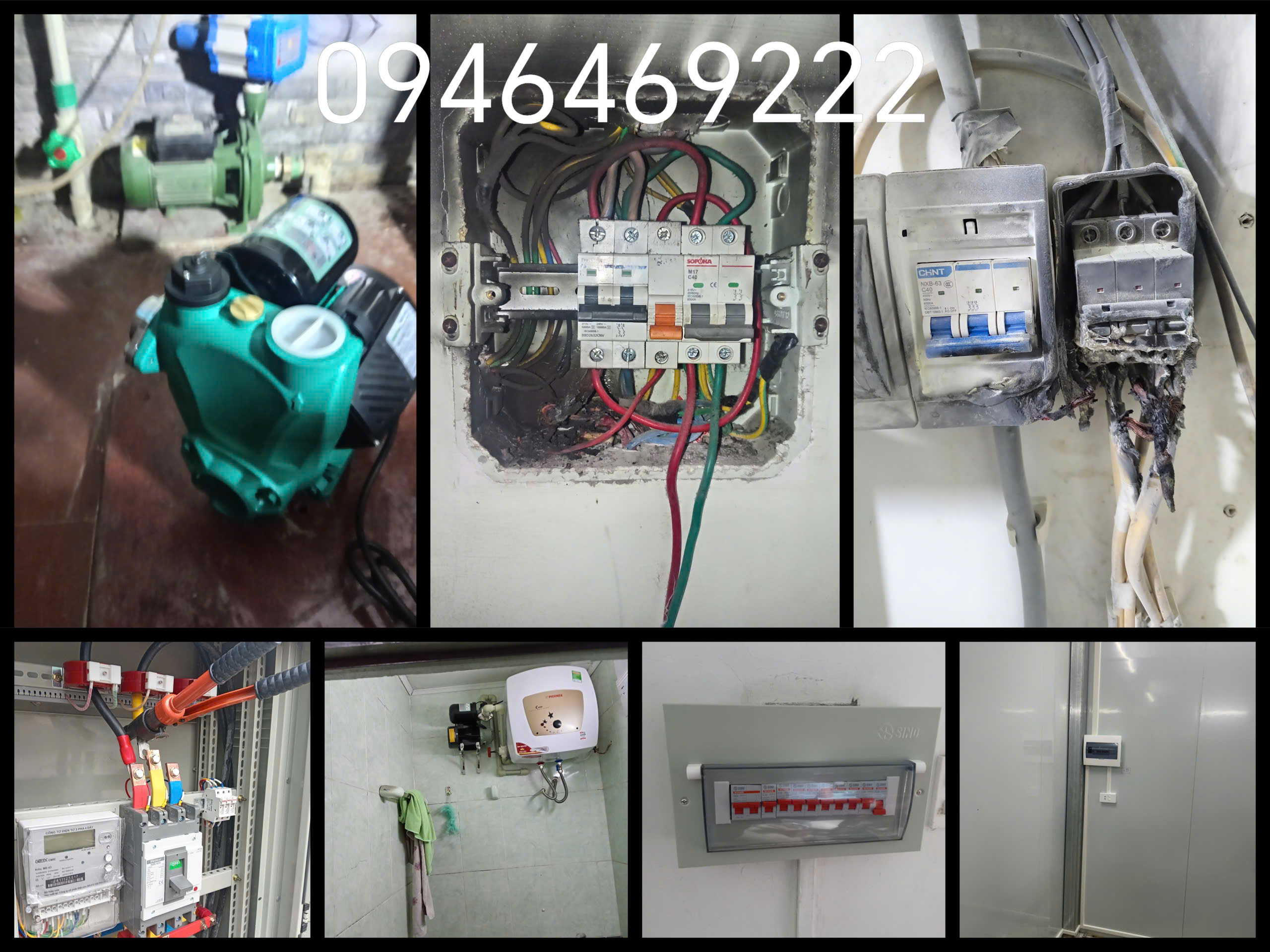 sửa chập cháy tủ điện,lắp bơm,thiết bị,sửa điện 3 pha