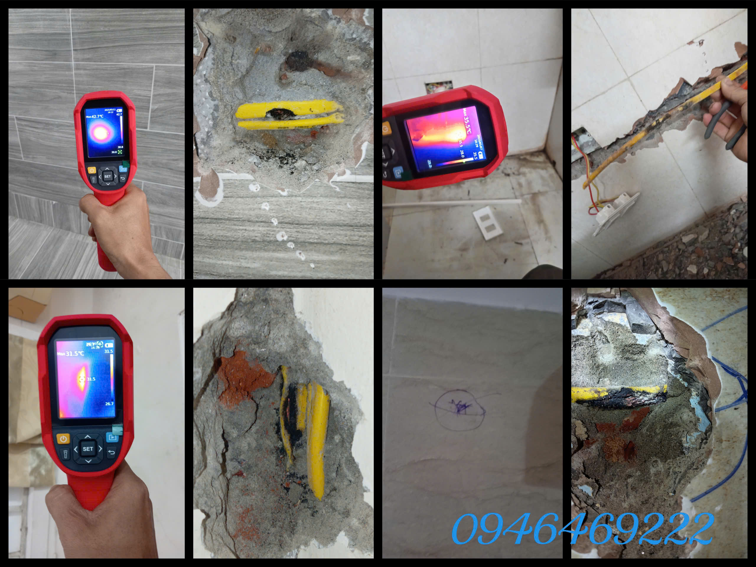 Dò tìm điểm chập âm tường âm nền hà nội 0946469222