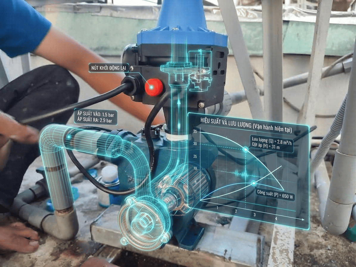 Hướng dẫn sử dụng máy bơm sau khi sửa cùng Thợ Sửa Điện