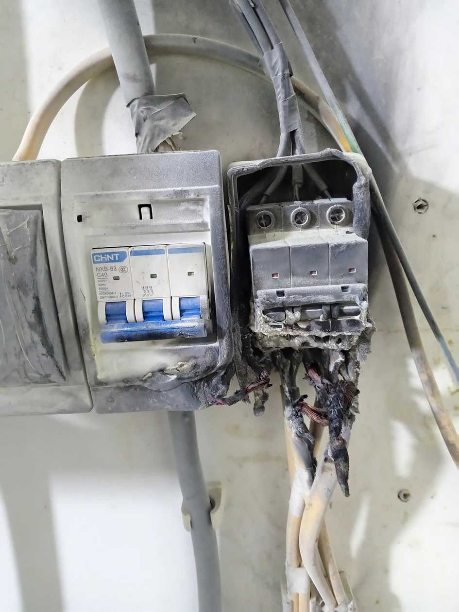 Aptomat 3 pha và dây dẫn cần kiểm tra trước khi cân tải chia pha