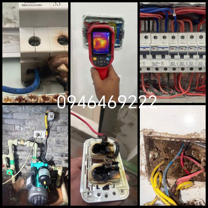 Aptomat hay nhảy trong nhà được kiểm tra bằng camera nhiệt và đối chiếu tủ điện