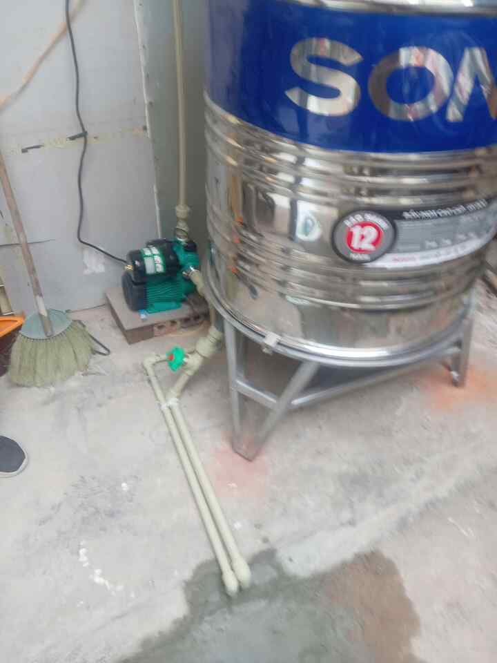 Chạy thử hệ thống máy bơm sau khi sửa Hệ thống máy bơm cần chạy thử sau khi thay tụ tại Ba Đình