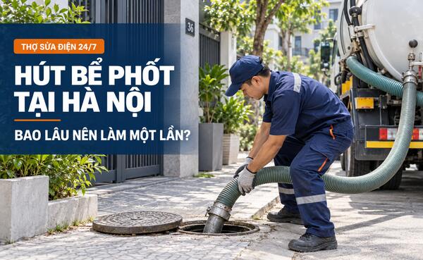 Dấu hiệu và chu kỳ hút bể phốt tại Hà Nội