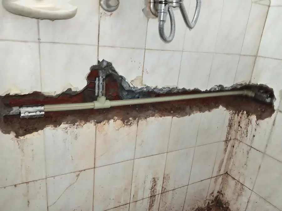 Hoàn thiện khu vực sửa mối nối đường nước