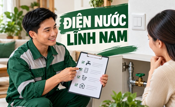 Ảnh minh họa thợ sửa điện nước tại phường lĩnh nam