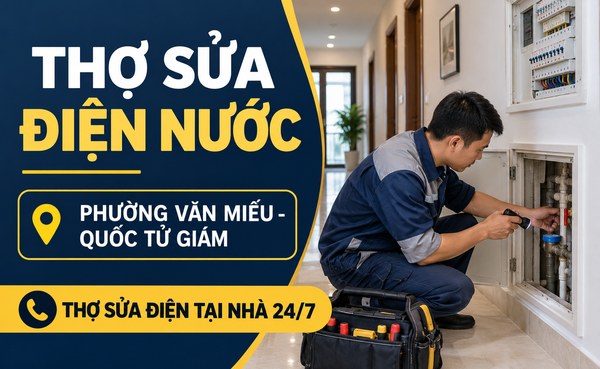 Thợ sửa điện nước tại phường Văn Miếu - Quốc Tử Giám – ảnh minh họa